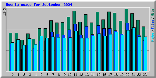 Hourly usage for September 2024